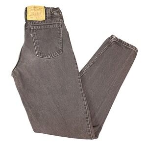 Vintage Levis 550 Black Relaxed Fit Tapered Leg Jeans Made in USA Mens 29x32